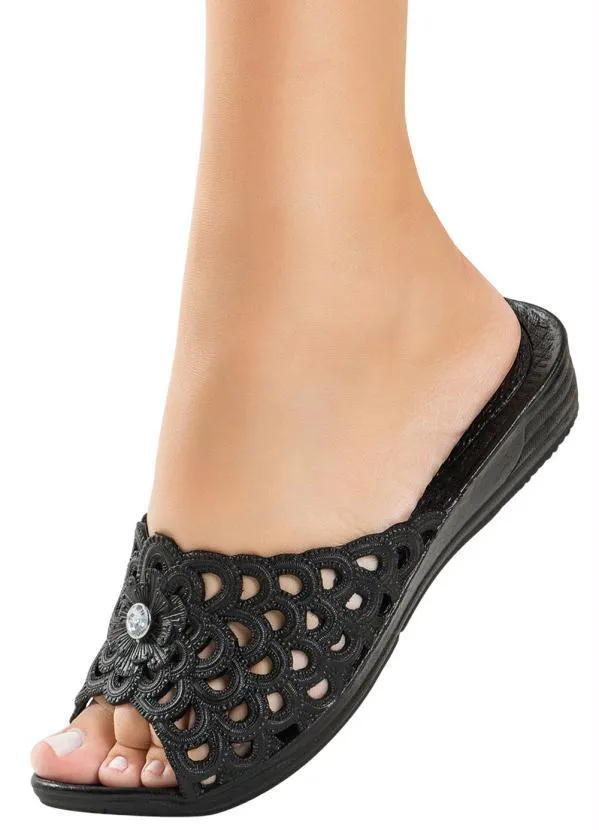 Perfecta - Tamanco Preto com Detalhe 6