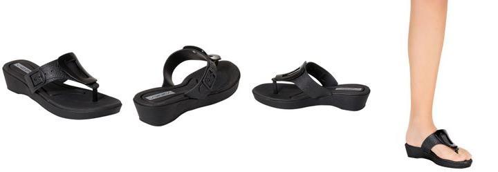 Tamanco Preto com Enfeite no Cabedal