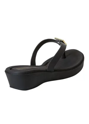 Perfecta - Tamanco Preto em Full Plastc - PERFECTA