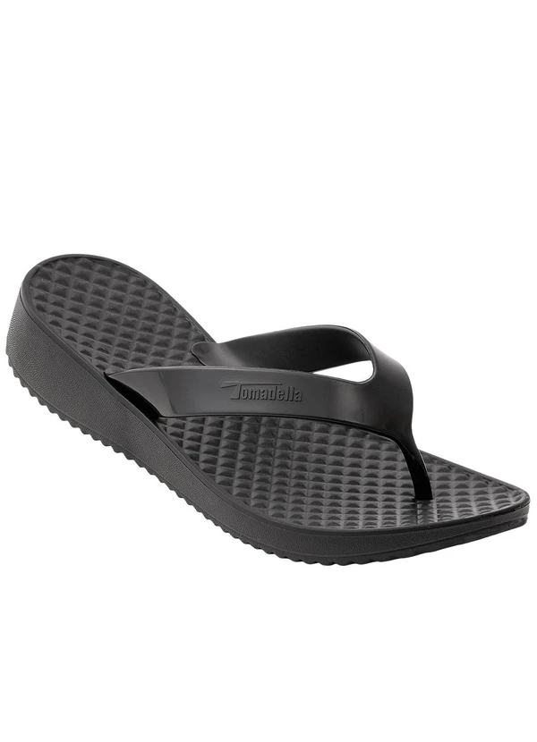 Perfecta - Tamanco Preto em Material Sintético