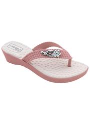 Tamanco Rosa com Adere�o Dourado