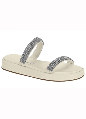 Tamanco Vizzano (Branco Off) com Strass - VIZZANO