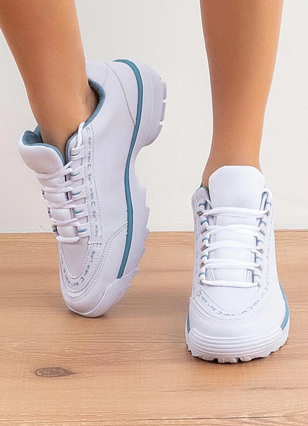 Perfecta - Tênis Azul em Sintético