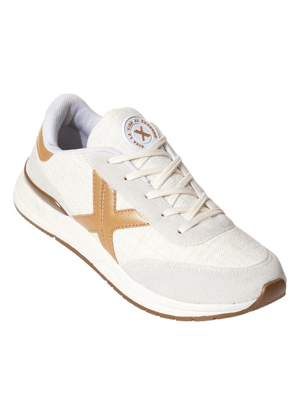 Perfecta - Tênis Bege em Camurça e Linho 3