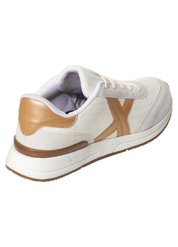 Perfecta - Tênis Bege em Camurça e Linho 4