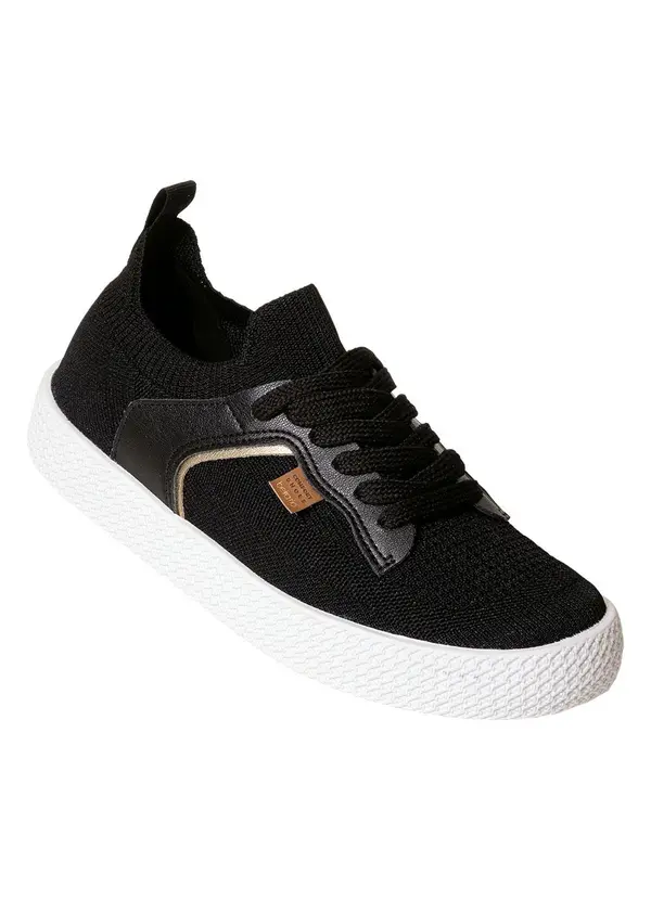 Beira Rio - Tênis Beira Rio Preto em Sisntético