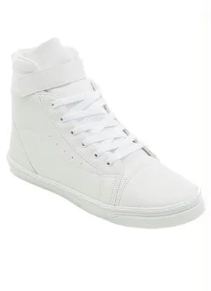 Perfecta - Tênis Branco Cano Médio com Velcro - PERFECTA