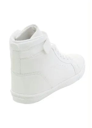 Perfecta - Tênis Branco Cano Médio com Velcro - PERFECTA
