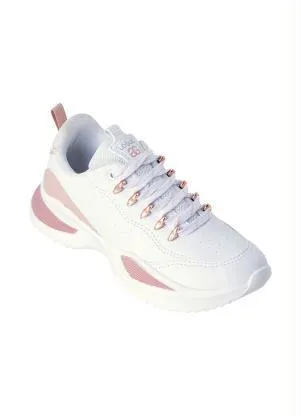 Perfecta - Tênis Branco com Adereços Rosa Ouro - PERFECTA
