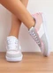Perfecta - Tênis Branco e Rosa em Sintético - variação: Branco e Rosa