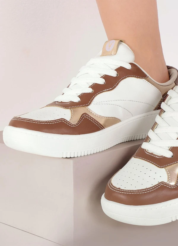 Perfecta - Tênis Branco em Sintéico 4