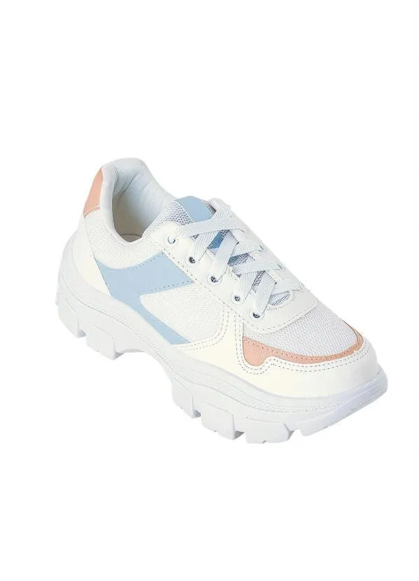 Perfecta - Tênis Branco em Sintético com Mesh 2