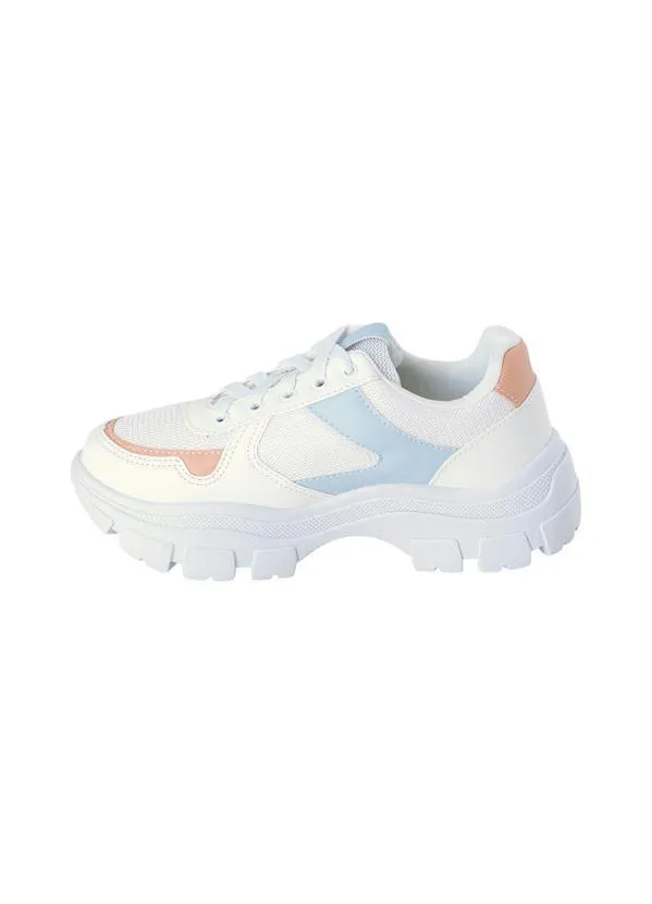 Perfecta - Tênis Branco em Sintético com Mesh 4