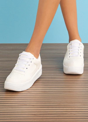 Perfecta - Tênis Branco em Sintético - PERFECTA