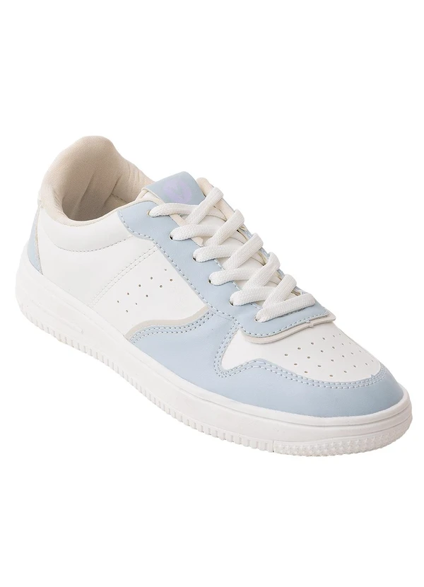 Perfecta - Tênis Casual Azul em Sintético