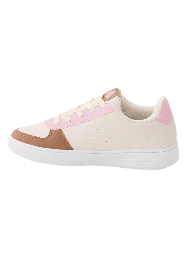 Perfecta - Tênis Casual Bege em Sintético 3