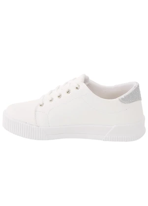 Perfecta - Tênis Casual Branco com Detalhe de Strass - PERFECTA
