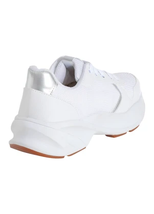 Perfecta - Tênis Casual Branco com Detalhes em Mesh - PERFECTA