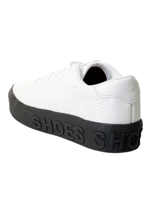 Perfecta - Tênis Casual Branco com Sola Preta 2
