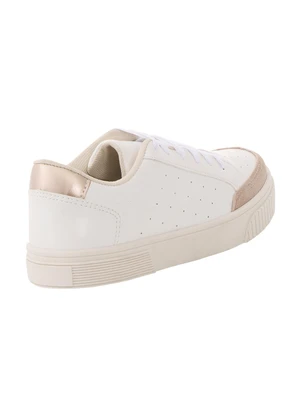 Perfecta - Tênis Casual Branco em Material Sintético - PERFECTA