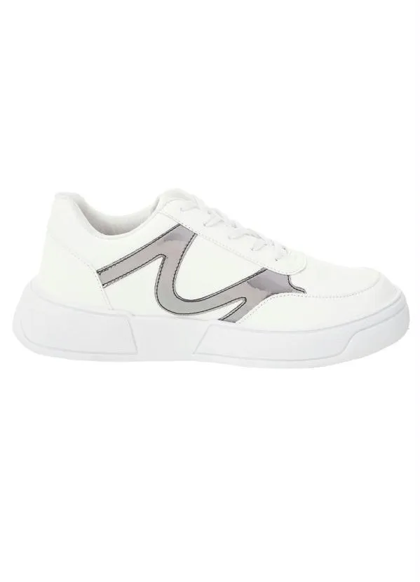 Perfecta - Tênis Casual Branco em Sintético