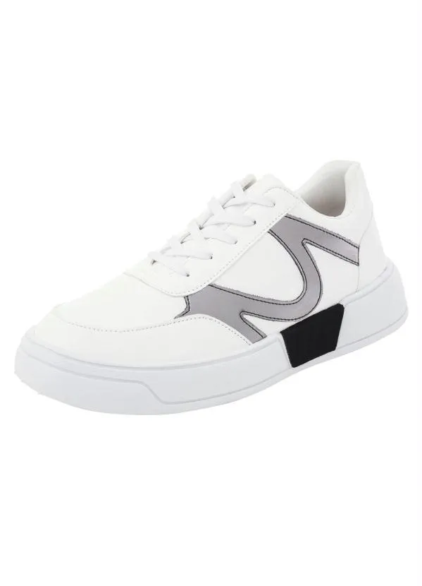 Perfecta - Tênis Casual Branco em Sintético 3