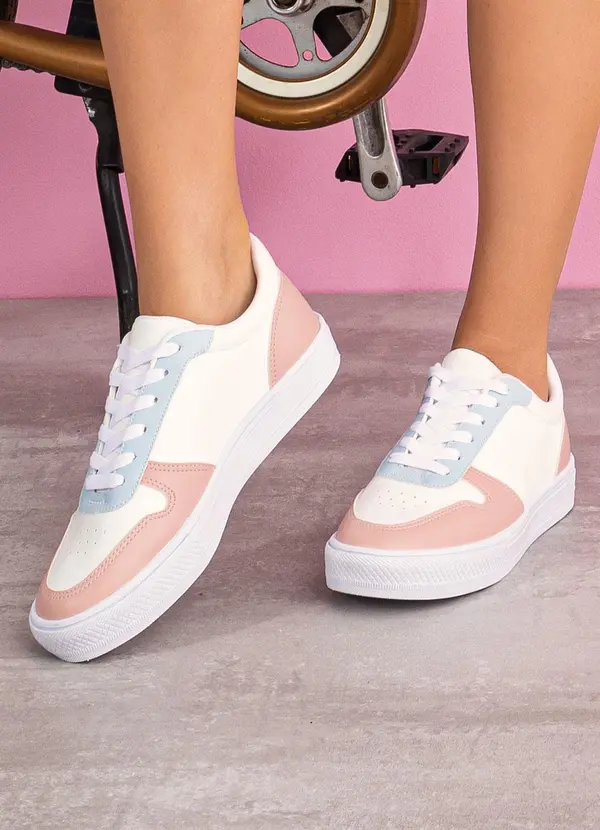 Perfecta - Tênis Casual Branco em Sintético