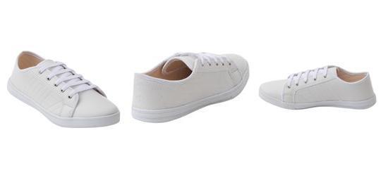 T�nis Casual Branco em Sint�tico