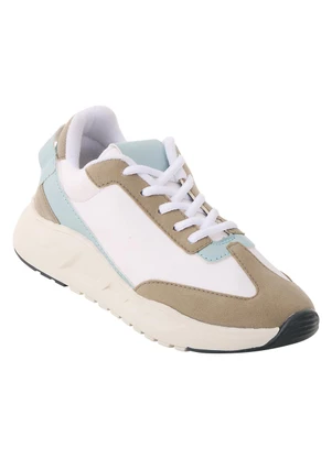 Perfecta - Tênis Casual Branco em Tecido com Sintético - PERFECTA