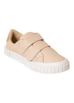 Perfecta - Tênis Casual Creme com Velcro Duplo - PERFECTA
