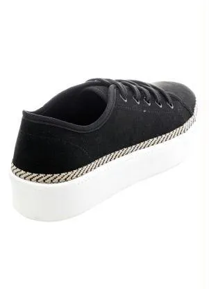 Perfecta - Tênis Casual Feminino Preto em Camurça - PERFECTA