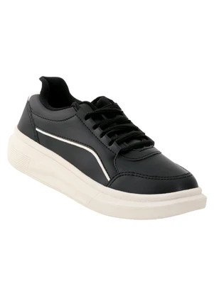 Perfecta - Tênis Casual Preto em Material Sintético - PERFECTA