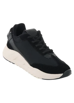 Perfecta - Tênis Casual Preto em Tecido com Sintético - PERFECTA