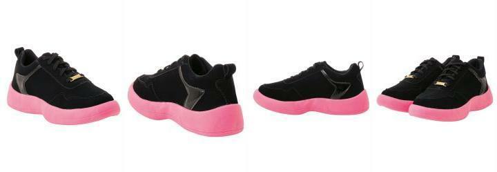 T�nis Casual Rosa em Nobuck