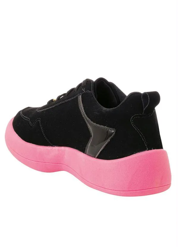 Perfecta - Tênis Casual Rosa em Nobuck 2