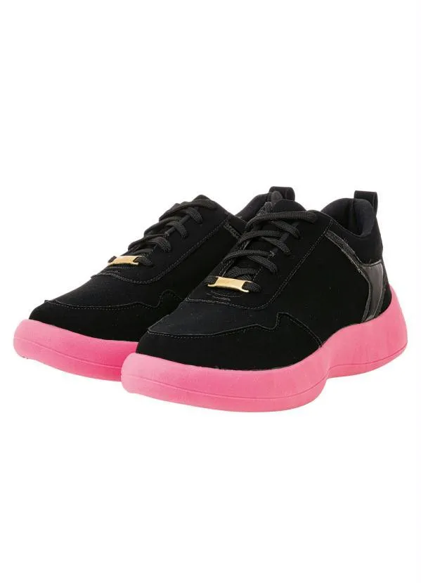 Perfecta - Tênis Casual Rosa em Nobuck 4