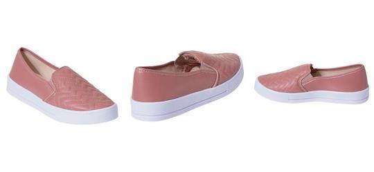 Tnis Casual Rose com Elstico