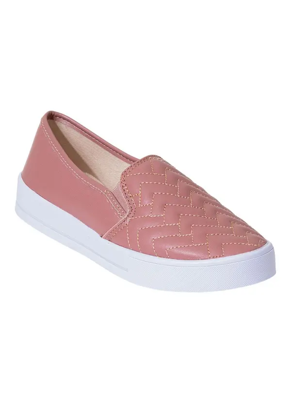 Perfecta - Tênis Casual Rose com Elástico