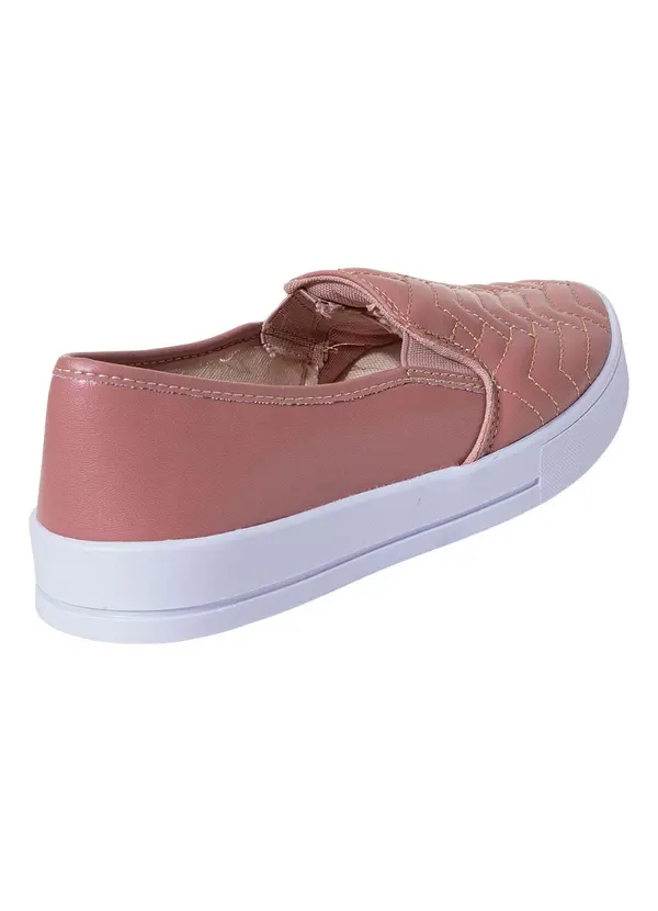 Perfecta - Tênis Casual Rose com Elástico 2