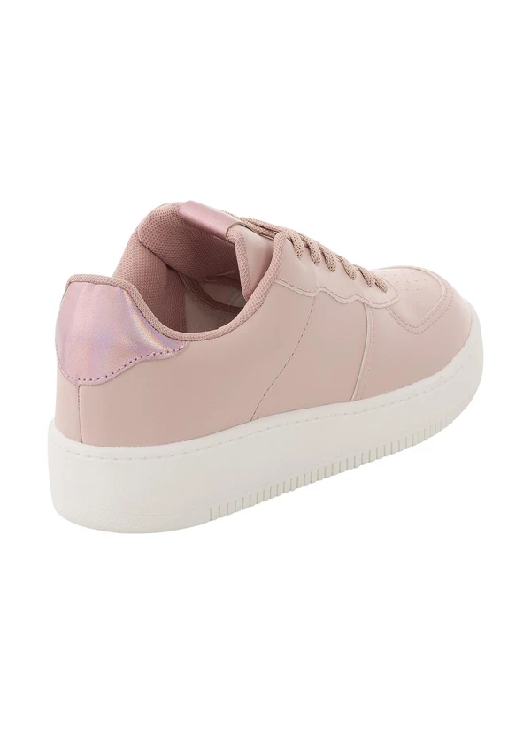 Perfecta - Tênis Casual Rosê em Sintético 2