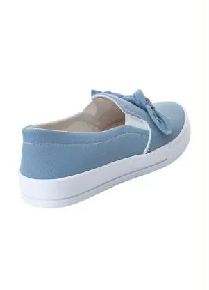 Perfecta - Tênis Feminino Azul com Laço - PERFECTA