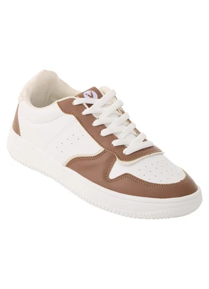 Perfecta - Tênis Feminino Caramelo em Material Sintético - PERFECTA