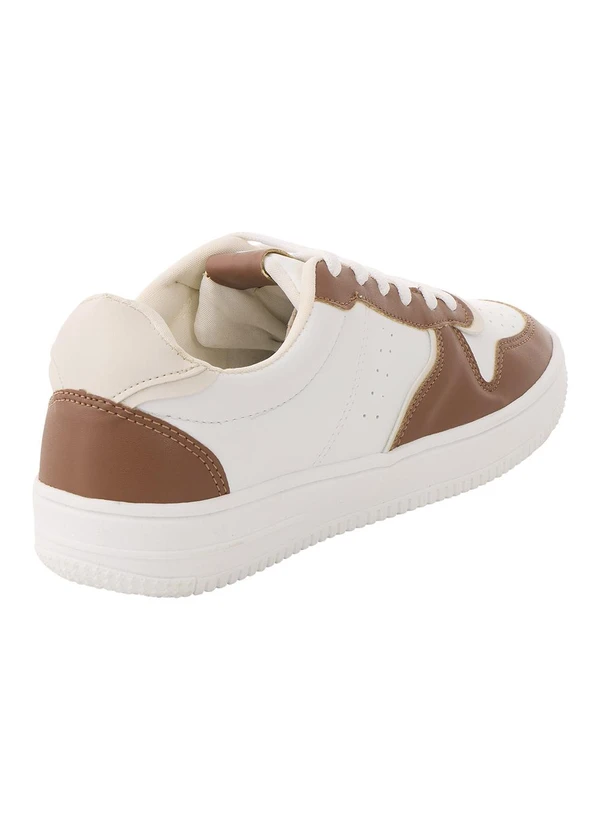 Perfecta - Tênis Feminino Caramelo em Material Sintético 2