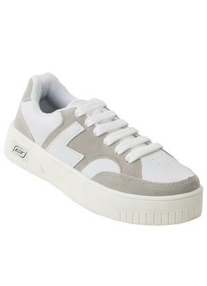 Tnis Feminino (Cinza) com Detalhes em Camura