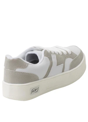 Perfecta - Tênis Feminino Cinza com Detalhes em Camurça - PERFECTA