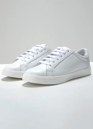 Principessa - Tênis Feminino de Couro Off White Mayla - PRINCIPESSA