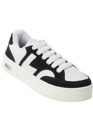 Tnis Feminino (Preto) com Detalhes em Camura