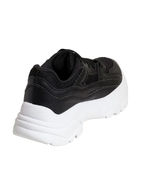 Perfecta - Tênis Feminino Preto em Sintético e Mesh 2