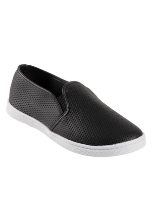 Perfecta - Tênis Feminino Preto em Sintético Texturizado - PERFECTA