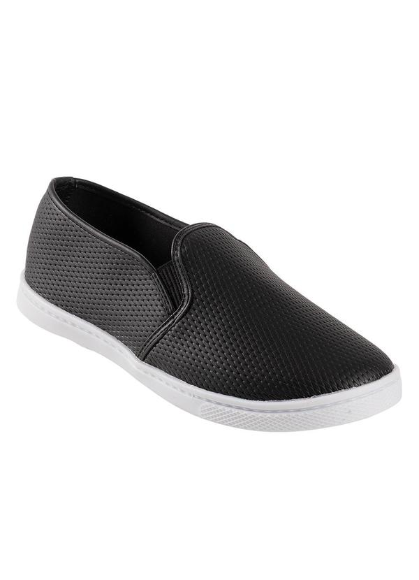 T�nis Feminino (Preto) em Sint�tico Texturizado